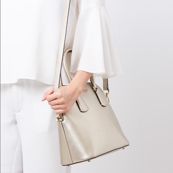 Kate Spade Sylvia Large Dome Satchel in Pale Gold - Picture 3 of 12